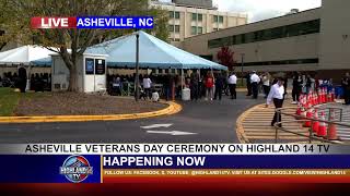 Asheville Veterans Day ceremony On Highland 14 TV [upl. by Annuaerb]