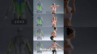 Workout for Arms and Back Fat workout armsworkout backworkout loseweight fatloss viralshort [upl. by Lain358]