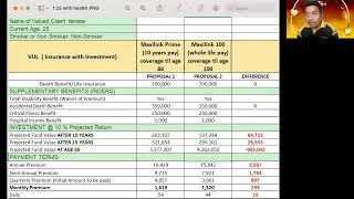 Maxilink Prime and Maxi Link 100 with health coverage  Sun Life VUL [upl. by Sidonie76]