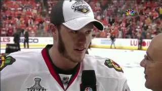 2010 Stanley Cup OnIce Jonathan Toews Pt 1 [upl. by Ydnys]