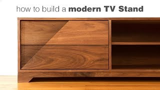 Building a Mid Century Modern TV Stand  Woodworking [upl. by Holden]