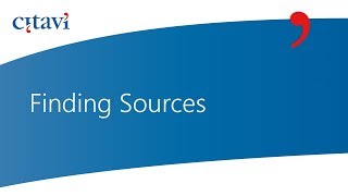 38 Finding New Sources in Citavi 6 [upl. by Litman]