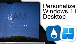 The Best Desktop Customization for Windows 11 Clean and Professional [upl. by Dorion]