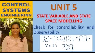 Check for Controllability and Observability controlsystem controlsystems controlengineering [upl. by Koh234]