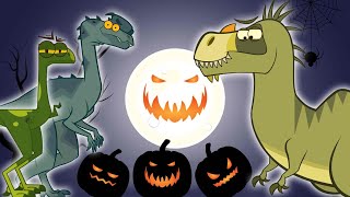 Nuit DHalloween Avec Des Dinosaures  Dessin Animé  Je Suis Un Dinosaure [upl. by Siclari]