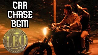 LEO Car Chase Scene BGM  Leo Background Score  Anirudh Ravichander  Thalapathy Vijay  lokesh [upl. by Gnilrits]