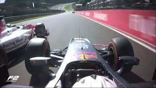 Pierre Gaslys Eau Rauge Overtake 2020 vs His 2016 Gp2 Eau Rouge Overtake [upl. by Ainomar]