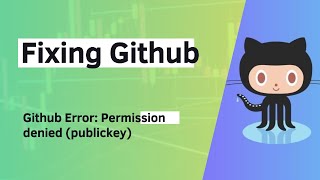 Fixing the Github Permission denied issue  Github SSH Key setup [upl. by Morgenthaler]