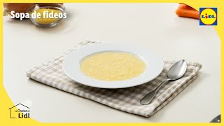 Sopa de fideos 🥣  Recetas básicas  Lidl España [upl. by Repsac]