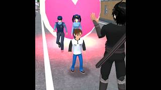 taiga vs yuta  sakura  shorts sakuraschoolsimulator sakura story cartoon police [upl. by Caro]