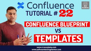 Confluence Tutorial 22  Confluence Blueprint vs Template [upl. by Atiuqehc818]