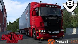 ETS2 143  ProMods 260  SCANIA R580 V8  Tornio  Storslett [upl. by Eihtur]