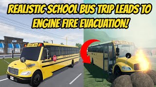 Greenville Wisc Roblox l Realistic School Bus Field Trip EVACUATION Roleplay [upl. by Nyladam]