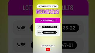 645 655 Live Draw Lotto Result  October 23 2024 Wednesday 9 PM lottoresulttoday [upl. by Francesca189]