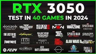 RTX 3050 Laptop Test in 40 Games in 2024 [upl. by Ellehcit889]