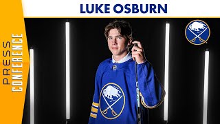 quotIm Honored to be Part of the Sabres Organizationquot  Luke Osburn In 2024 NHL Draft [upl. by Yelyab524]