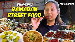 24 Hours Of Bangalore Street Food  Ramadan Feast  Ultimate Food Challenge [upl. by Roxane917]