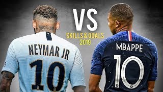 Kylian Mbappé vs Neymar Jr • Skills amp Goals 201819 [upl. by Ulberto]