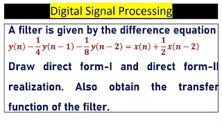 Draw direct formI and direct formII realization [upl. by Jose]