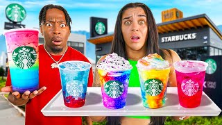 TRYING VIRAL TIKTOK STARBUCKS DRINKS [upl. by Slotnick]