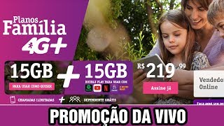 Promoção Vivo Plano Família 4G  wwwvivocombr [upl. by Letnoj]