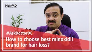 How to choose best minoxidil brand for hair loss  HairMD Pune [upl. by Eciram]