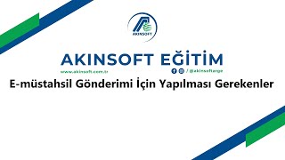 AKINSOFT Wolvox Erp  eMüstahsil Gönderim İşlemleri [upl. by Ailahk]