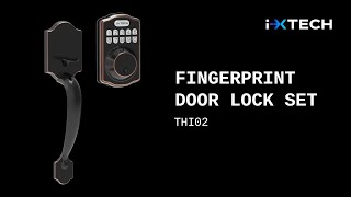 IXTECH Keyless Entry Door Lock With Keypads and Handle Instruction Video [upl. by Siver538]