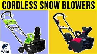 5 Best Cordless Snow Blowers 2019 [upl. by Sorac]