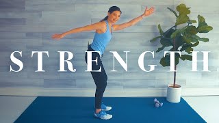 Full Body Strength Training Workout for Seniors amp Beginners  All Standing Bodyweight amp Dumbbells [upl. by Bertrand]