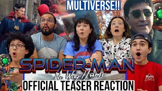 SPIDERMAN NO WAY HOME Official Teaser Trailer REACTION  MaJeliv Reactions  Multiverse arrives [upl. by Yeldah]