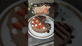 Chocolate Mousse Cake With Strawberries chocolate mousse strawberries cake [upl. by Yerroc155]