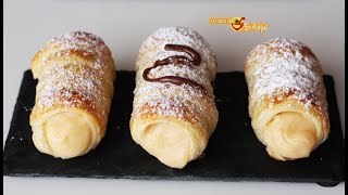 📌Canutillos de hojaldre con crema pastelera 🍰🍩🍪 La Cocina de Enloqui [upl. by Petra]