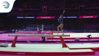 Amelie MORGAN GBR  2018 Artistic Gymnastics Europeans junior qualification beam [upl. by Betta724]