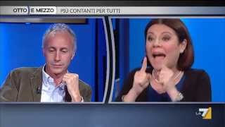 Travaglio vs De Micheli su evasione fiscale quotCon Renzi siamo un Paradiso fiscale al cuboquot [upl. by Ayatnwahs607]