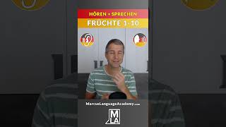 🇩🇪 Früchte auf Deutsch 1  Deutsch für Anfänger  Sprich mit mir nach  Deutsch mit Marcus [upl. by Aden]