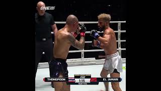 FIGHTER COULD BARELY STAND Zakaria El Jamari rocked Thongpoon😵🫣  MuayThai Highlight [upl. by Crysta]