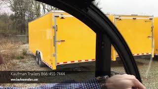 Virtual Tour of Kaufman Trailers Enclosed Trailer  Why You Need One [upl. by Aned]