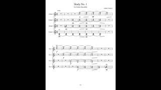 Adrian Verdejo  Study No 1 for Guitar Ensemble [upl. by Annairba]