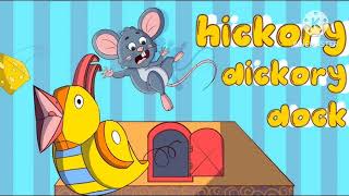 HICKORY DICKORY DOCK THE MOUSE WENT UP THE CLOCK 🐀🐰nurseryrhymes poem abcd [upl. by Weide248]