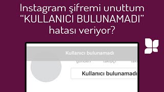 Instagram hesabımı dondurdum quotkullanıcı bulunamadıquot hatası veriyor Ne yapmalıyım [upl. by Byrdie]