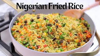 How to Make Nigerian Fried Rice For Beginners Step by Step Process [upl. by Jobi]