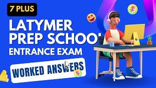 7 Seven Plus Maths 2021 Entrance Exam Past Paper 1  Latymer School worked solution [upl. by Emmeram]