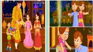 Part140 Divya is Playing Diwali Puzzle 2 game BarbiesLovelyFamily [upl. by Icaj]