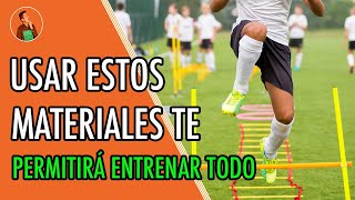 ¿Qué MATERIALES se necesitan para ENTRENAR fútbol cómo los uso y para qué ⚽️ [upl. by Algie]