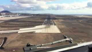 Captains View Landing at Reina Sofia TENERIFE in FULL HD [upl. by Coralyn]