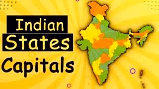 Learn Indian States amp Their Capitals  India Map  General Knowledge Video  12M Views [upl. by Winnick543]