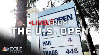 Catch drone view of back nine at Pinehurst No 2  Live From the US Open  Golf Channel [upl. by Luella]