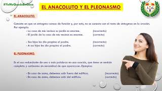 EL ANACOLUTO Y EL PLEONASMO 4to de secundaria [upl. by Scrogan]