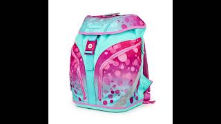 2023 herlitz Schulrucksack SoftLight GREENline PinkBubbles 360° Ansicht [upl. by Bathilda]